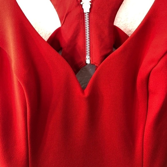 NWT B. Darlin Red Cutout Dress - Picture 3 of 8